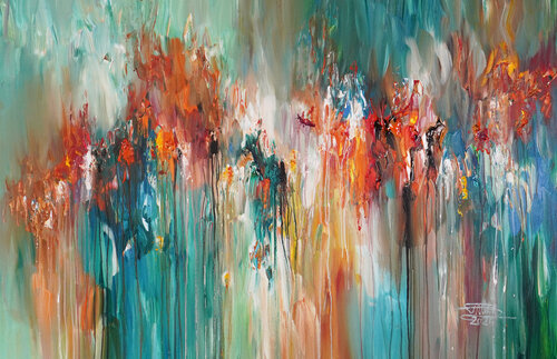Abstract Epos XL 2 by Peter Nottrott, Painting for Sale on Select