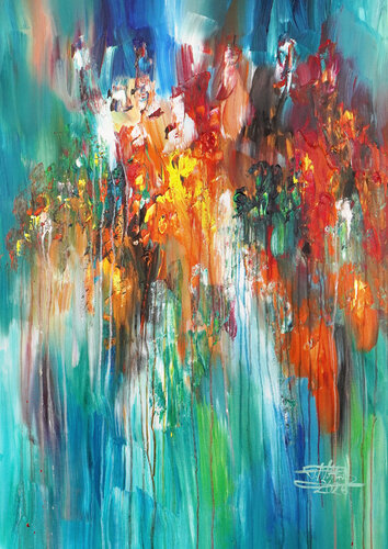 Abstract Daydream M 1 by Peter Nottrott, Painting for Sale on Select