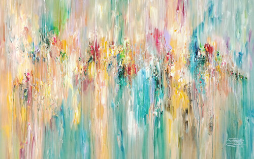 Soft Summer Symphony XXXL 1 by Peter Nottrott, Painting for Sale on Select