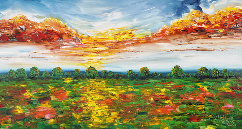 Beautiful Summer Landscape L 3 by Peter Nottrott, Painting for Sale on Select
