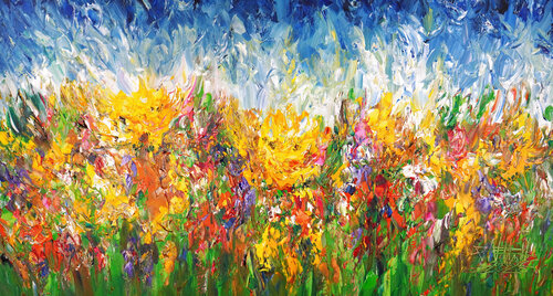 Sunny Summer Day L 7 von Peter Nottrott, Malerei kaufen auf Select