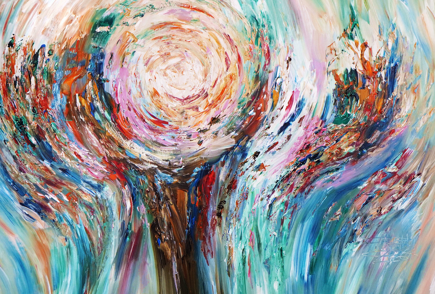 Great Nature XL 1 Peter Nottrott Original painting for sale