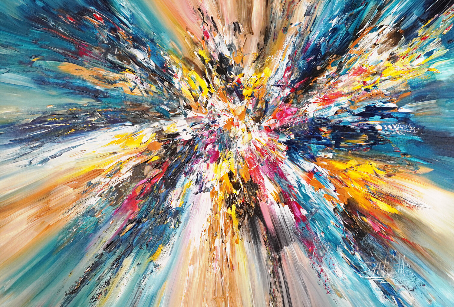 Magical Energy Cloud XL 6 Peter Nottrott Original painting for sale
