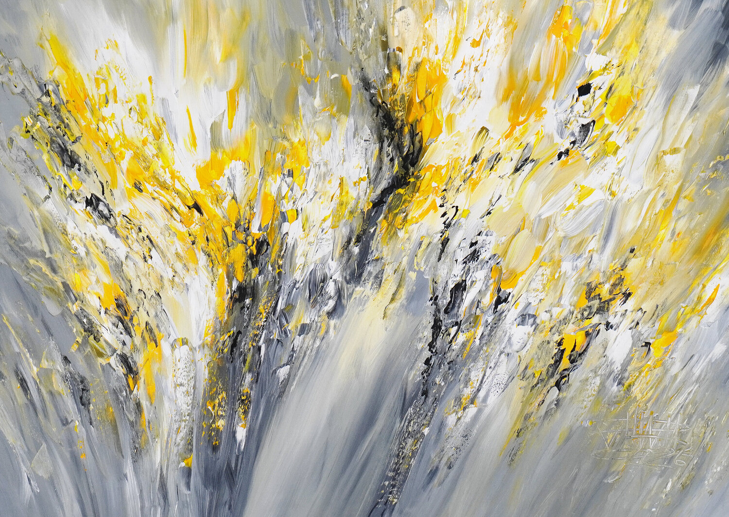 Elegance Anthracite M 1 Peter Nottrott Original painting for sale
