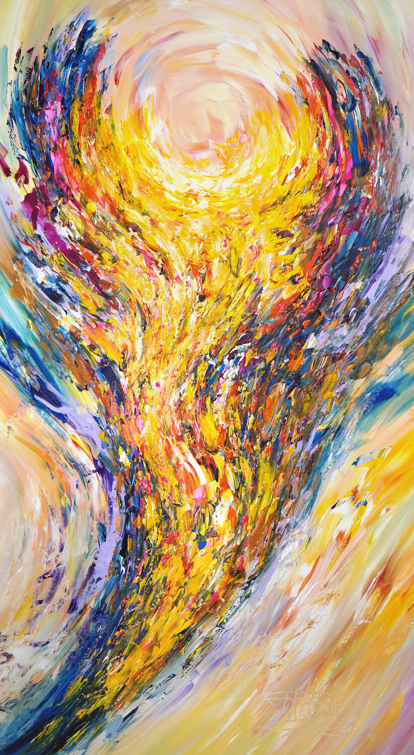 Desire Of Freedom L 1 Peter Nottrott Original painting for sale