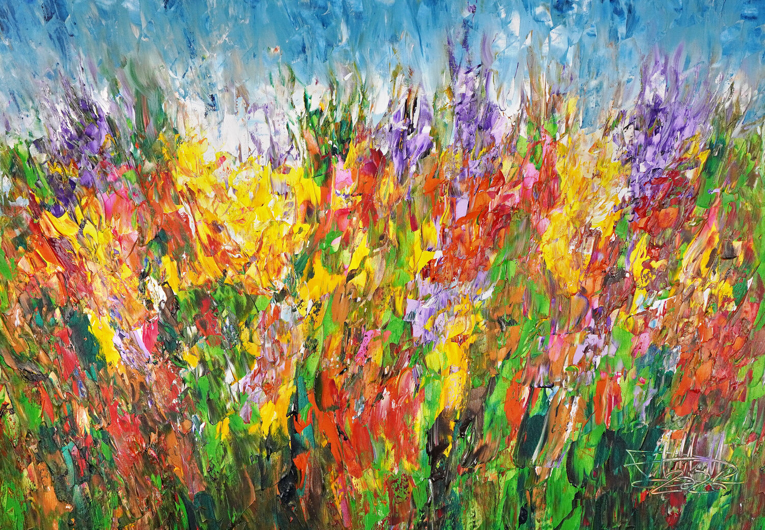 Sunny Summer Day M 3 Peter Nottrott Original painting for sale