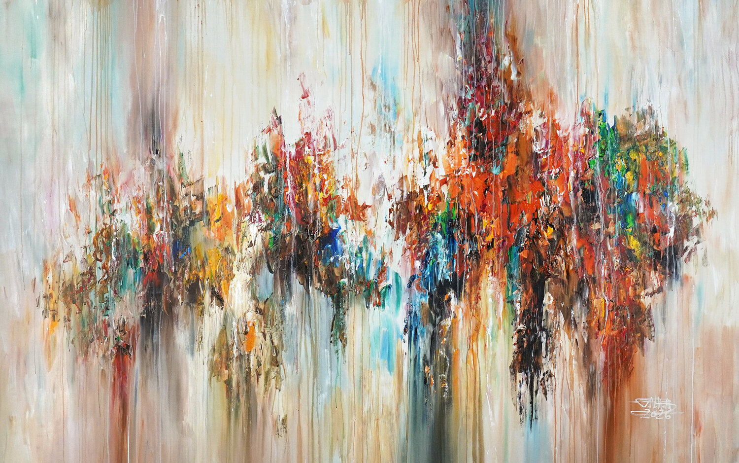 Autumn Symphony XXXL 1 Peter Nottrott Original painting for sale