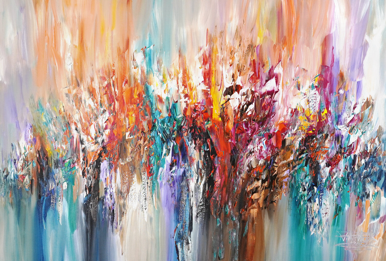 Awesome Wonderland XL 1 Peter Nottrott Original painting for sale