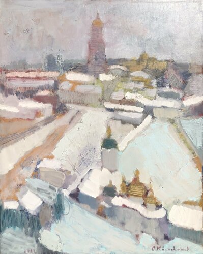 'The sanctuary. Kyiv Pechersk Lavra‘ by Olga Konoshchuk, Painting for Sale on Select