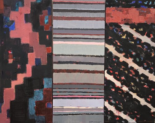 ‘ Heredity and variability VIII,VII,VI’ Triptych by Olga Konoshchuk, Painting for Sale on Select