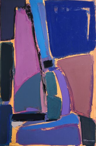 'Abstract I' ( The still-life with mandolin ) by Olga Konoshchuk, Painting for Sale on Select