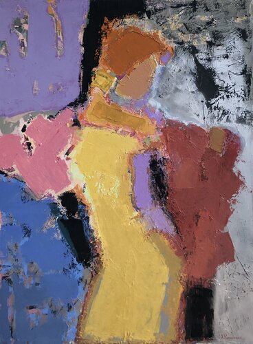 'Flirtation' by Olga Konoshchuk, Painting for Sale on Select