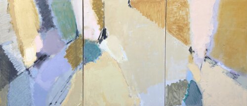 'Summer dream' triptych by Olga Konoshchuk, Painting for Sale on Select