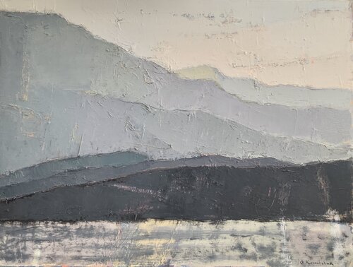 'Aerial perspective. Montenegro III' by Olga Konoshchuk, Painting for Sale on Select