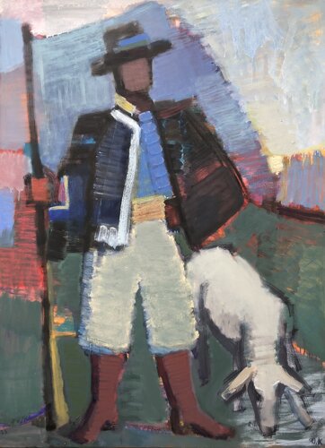 'Hereditary. Ukrainian costume II' by Olga Konoshchuk, Painting for Sale on Select
