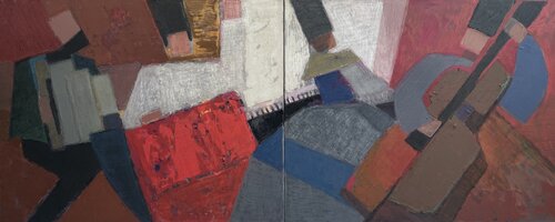 Musicians. Dakha Brakha by Olga Konoshchuk, Painting for Sale on Select