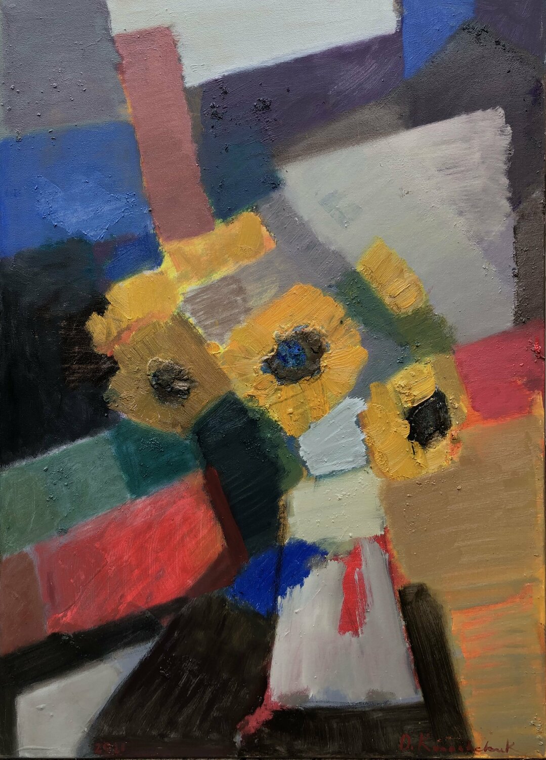 ‘Autumn composition’ Olga Konoshchuk Original painting for sale