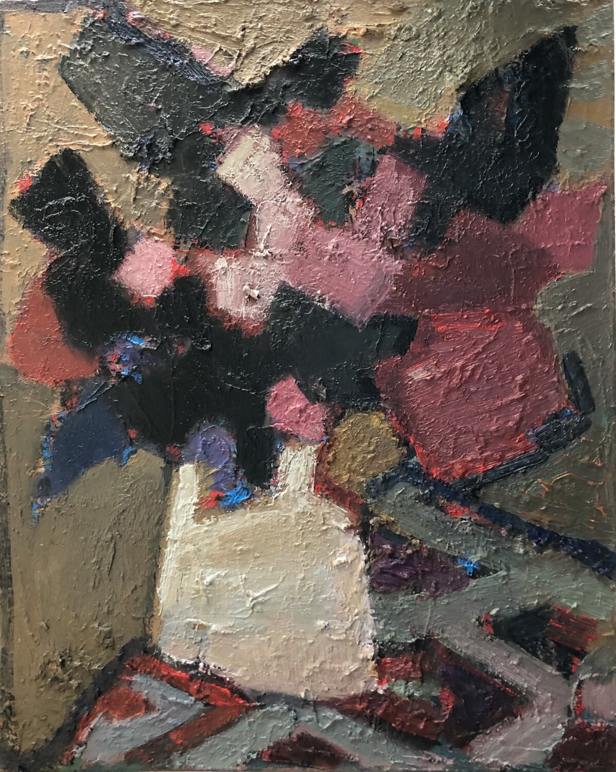 ''White vase'' Olga Konoshchuk Original painting for sale