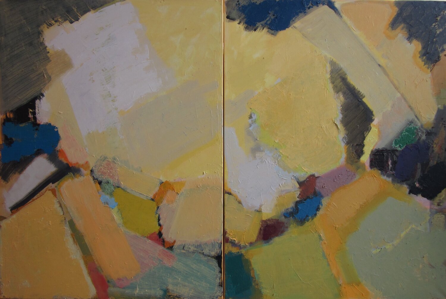 'Abstract composition.' diptych Olga Konoshchuk Original painting for sale