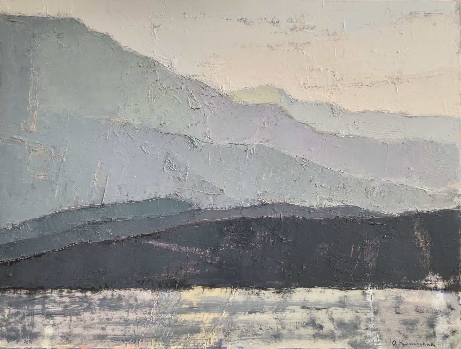 'Aerial perspective. Montenegro III' Olga Konoshchuk Original painting for sale