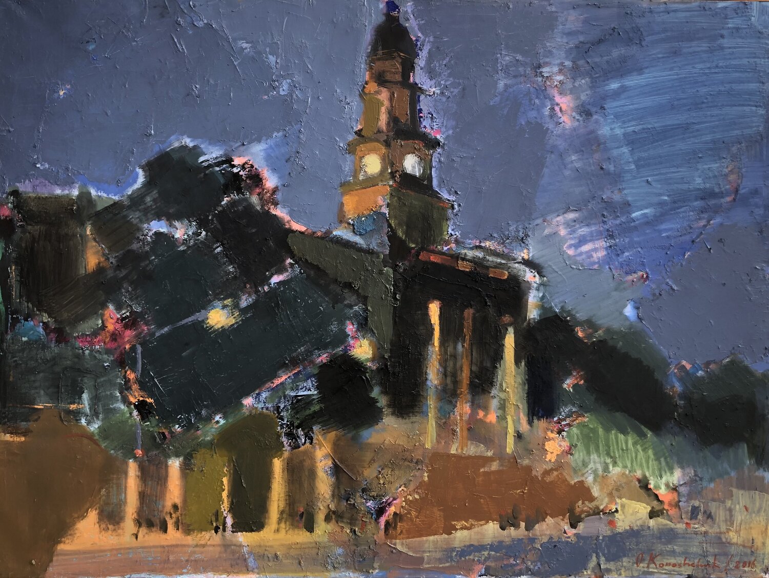 ‘Adelaide Town Hall’ Olga Konoshchuk Original painting for sale