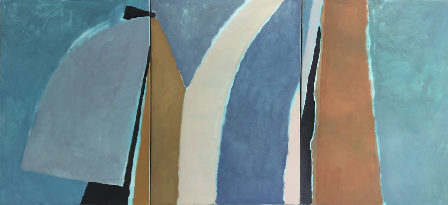 'Regatta. Blue I' Olga Konoshchuk Original painting for sale