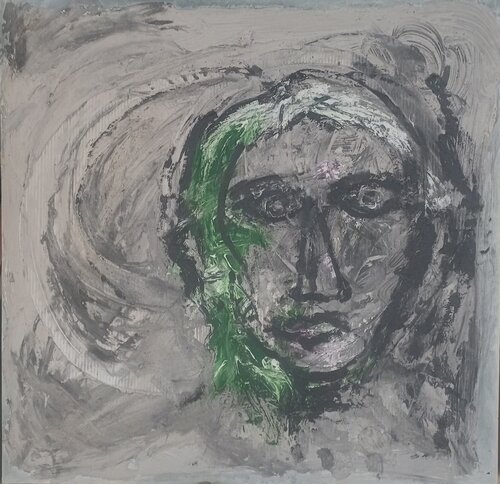 Ritratto: Il volto come residuo (2017-2025) by PIETRO DARESTA, Painting for Sale on Select