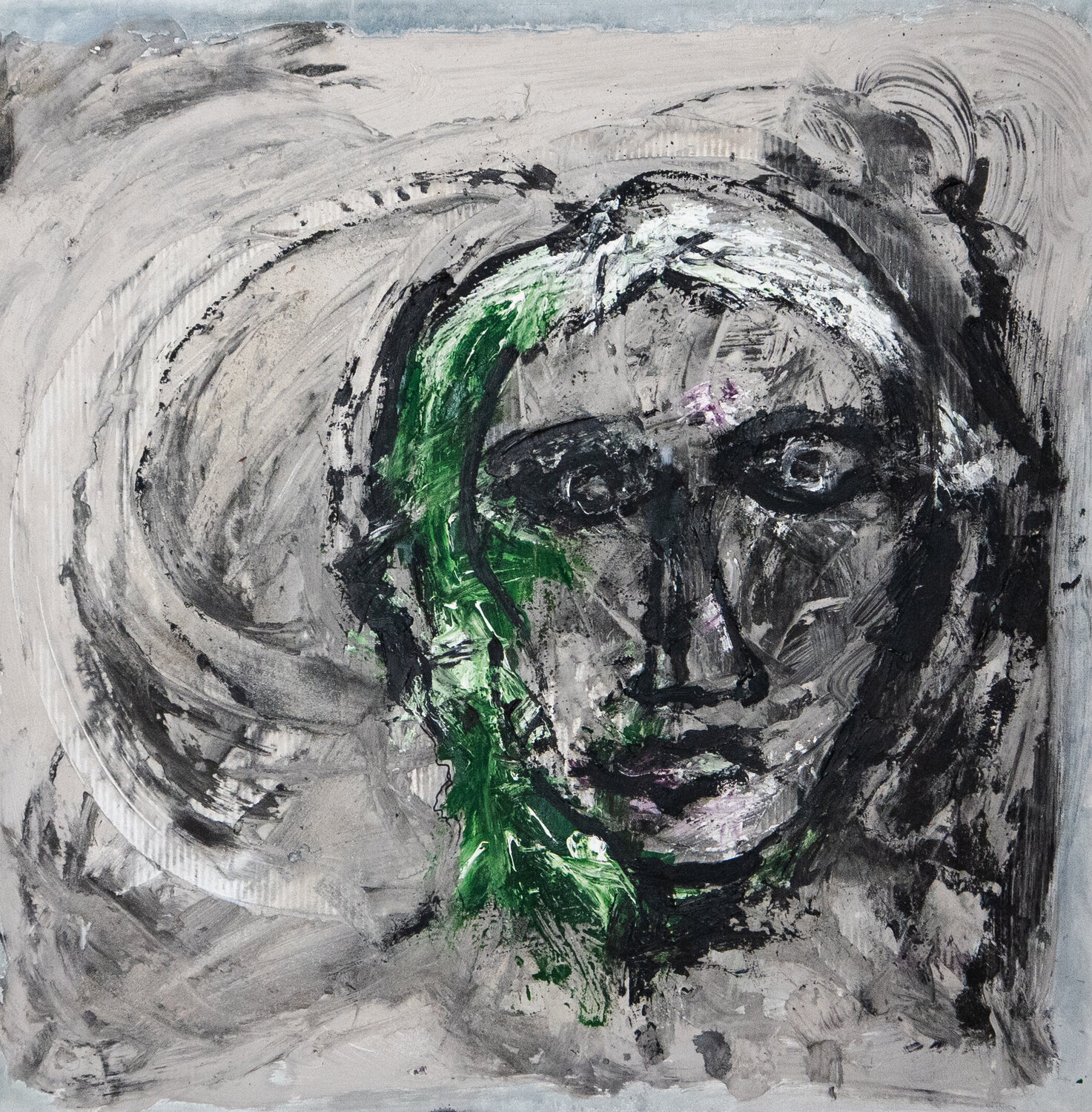 Ritratto: Il volto come residuo (2017-2025) PIETRO DARESTA Original painting for sale