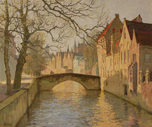 Series "The Belgian lace" - The sunny day by Elena Piven, Painting for Sale on Select