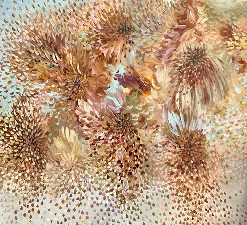 Beauty of Fireworks by Theo Papathomas, Painting for Sale on Select