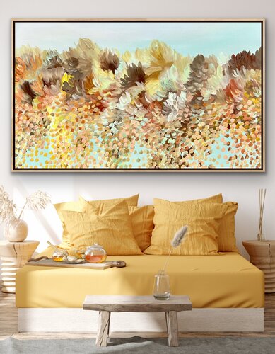 Field of happiness by Theo Papathomas, Painting for Sale on Select