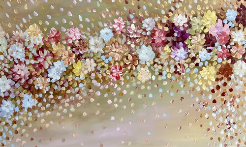Bouquet of Magical Flowers by Theo Papathomas, Painting for Sale on Select