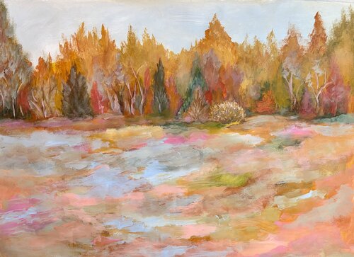 Autumn Colours by Theo Papathomas, Painting for Sale on Select