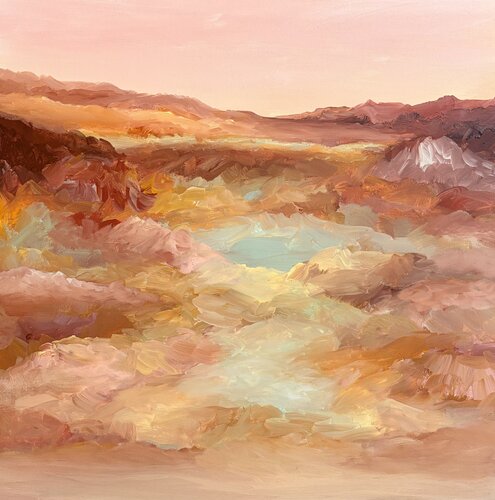 Whispers of the Outback - Framed by Theo Papathomas, Painting for Sale on Select