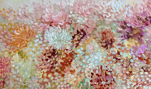 Blossoms of Gentle Harmony by Theo Papathomas, Painting for Sale on Select