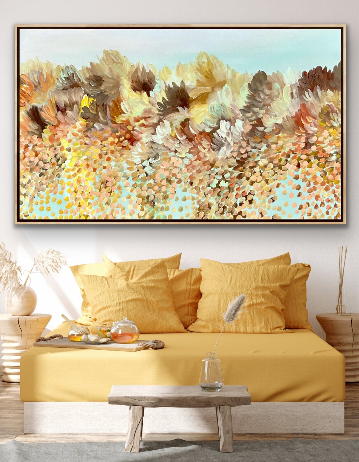 Field of happiness Theo Papathomas Original painting for sale