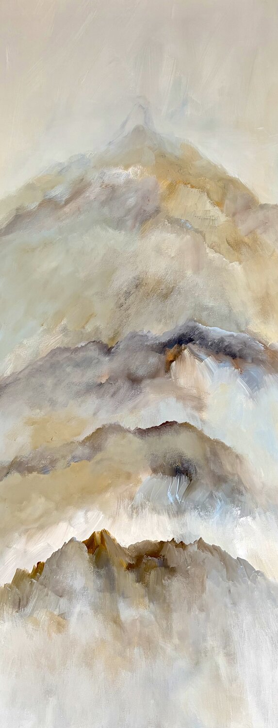 Majestic Mountains Theo Papathomas Original painting for sale