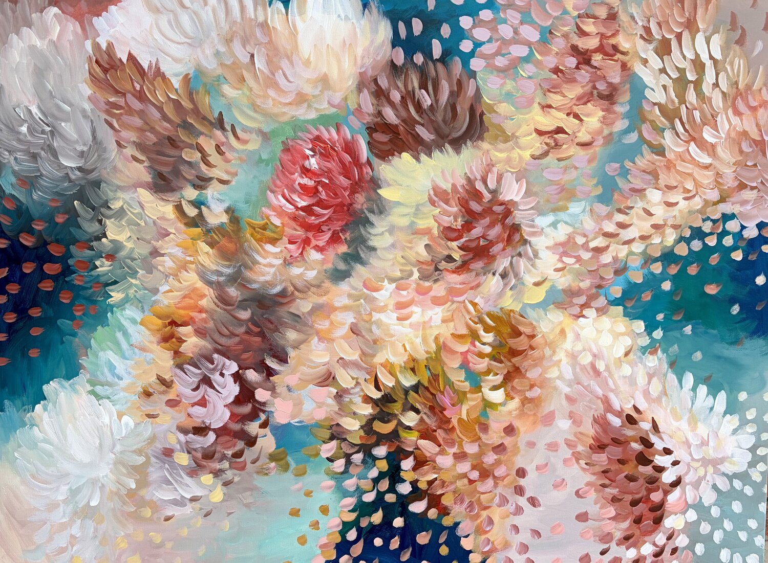 Colourful Beauty Theo Papathomas Original painting for sale