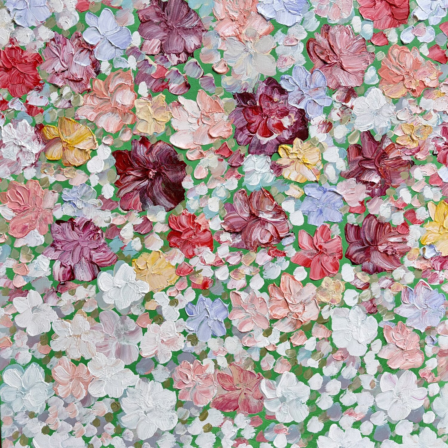 Garden of Happiness - Framed Theo Papathomas Original painting for sale
