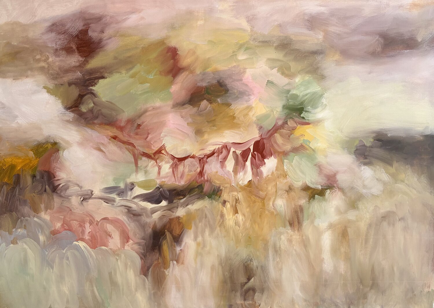 Bridge over the Hills Theo Papathomas Original painting for sale