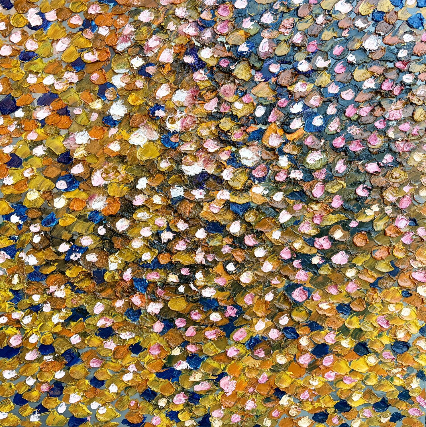 Dancing Petals Theo Papathomas Original painting for sale