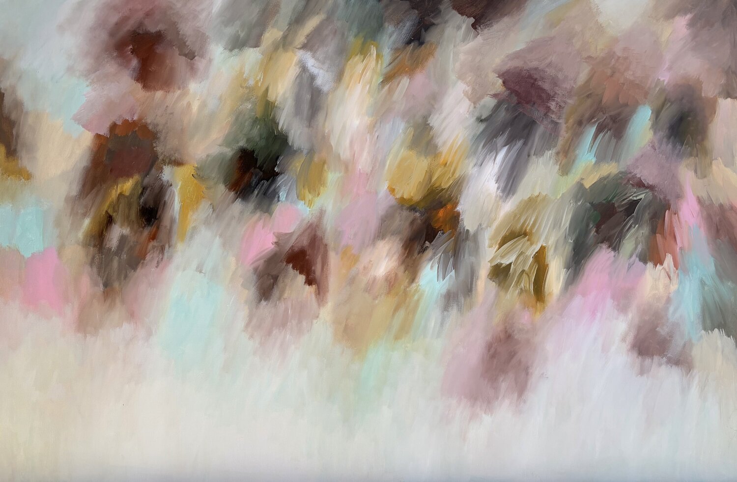 Dancing Colours in Mist Theo Papathomas Original painting for sale