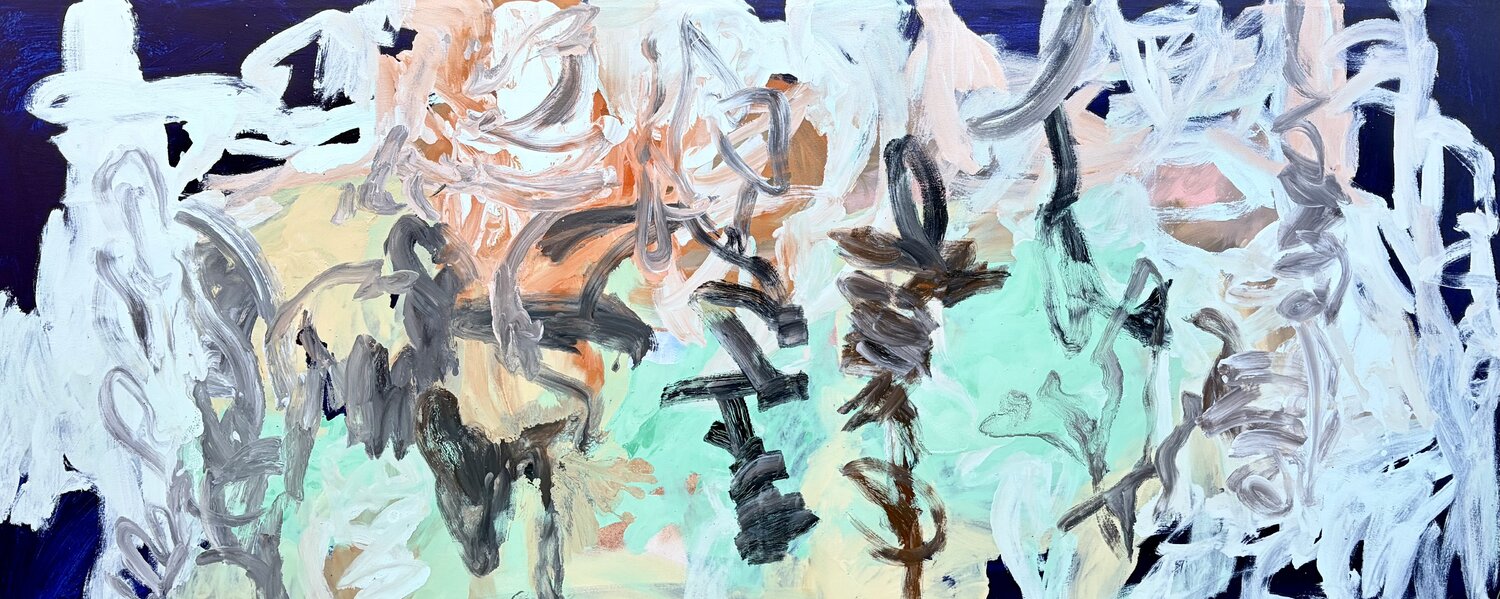 Abstract Reflections Theo Papathomas Originalgemälde zu verkaufen