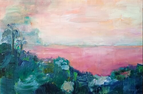 la vista desde malpaises by Hanne Karch, Painting for Sale on Select