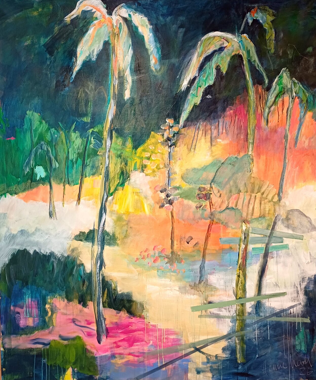 I'll be back tomorrow Hanne Karch Original painting for sale
