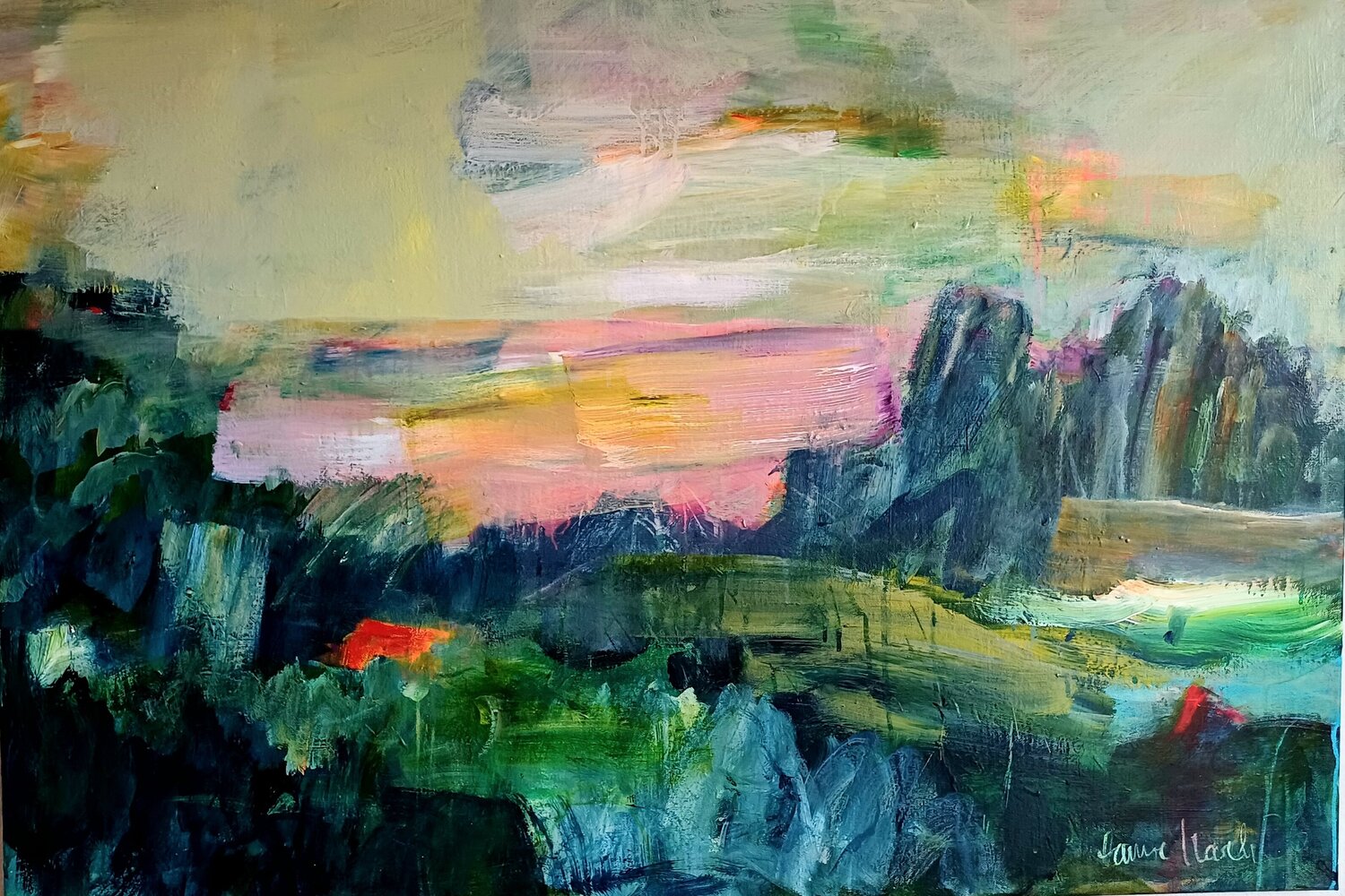 la noche de calma Hanne Karch Original painting for sale