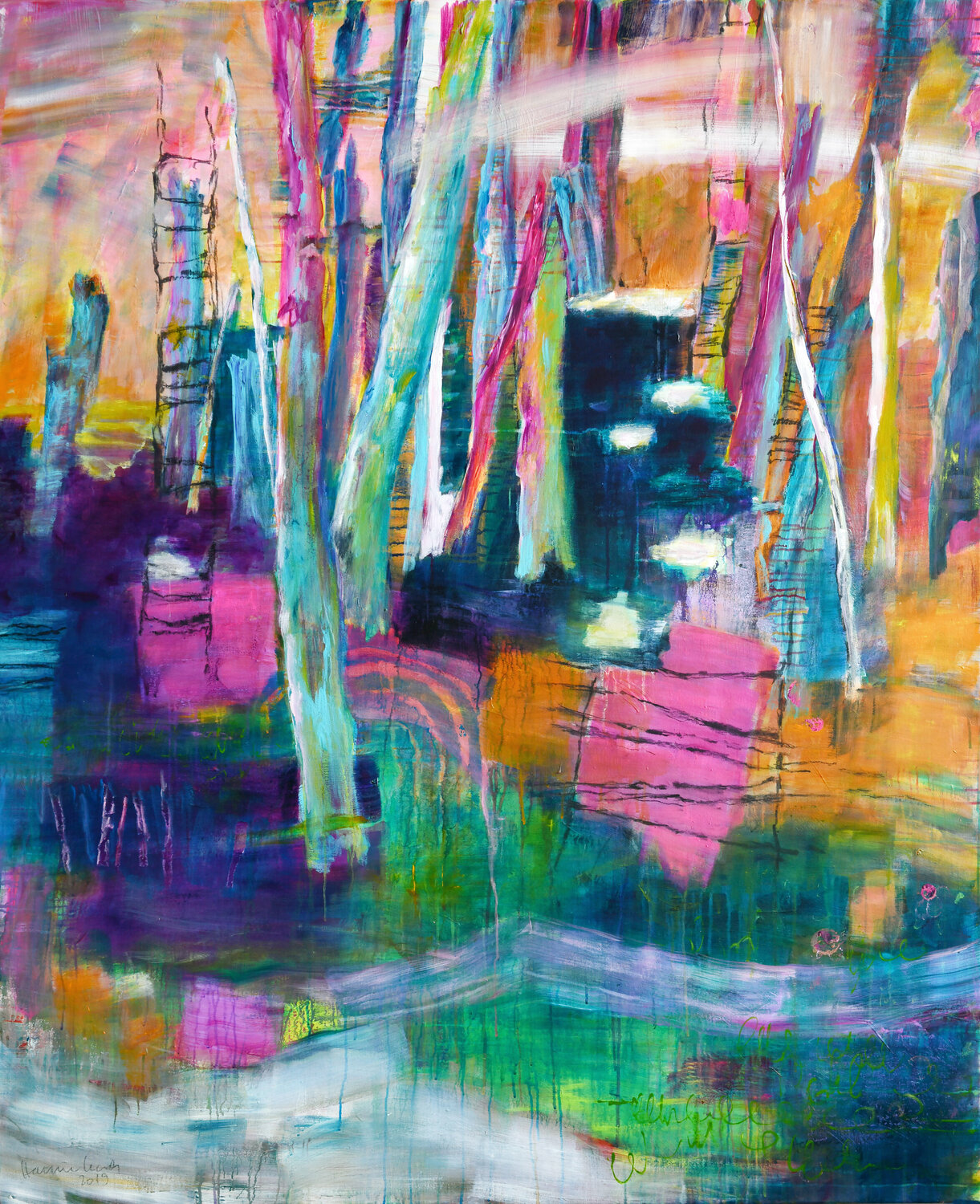 purple truth Hanne Karch Original painting for sale