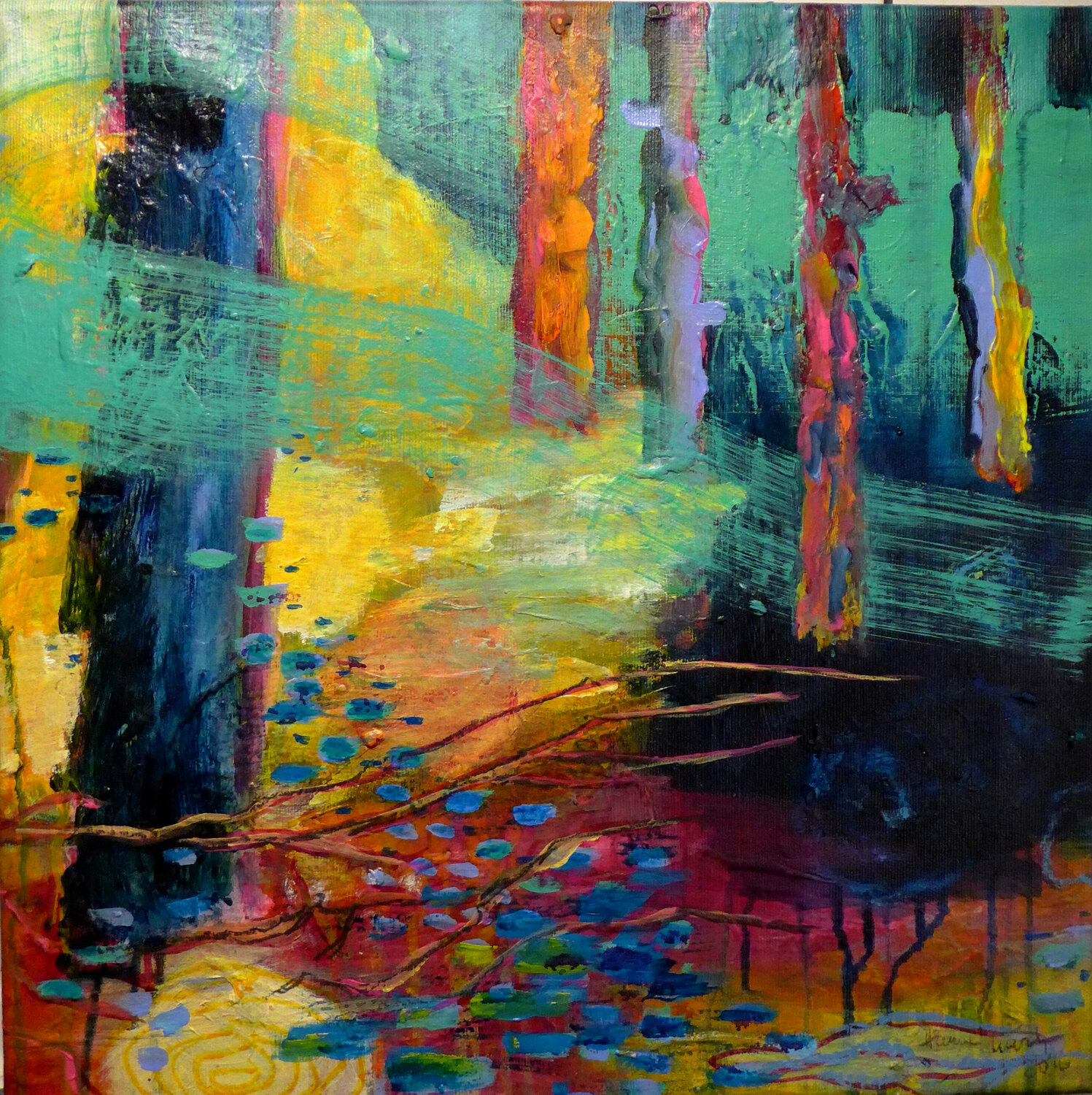 popcorn Hanne Karch Original painting for sale