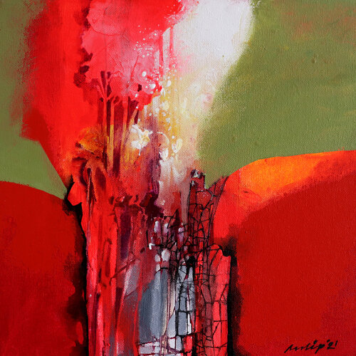 Untitled-18 by Pradip Sengupta, Painting for Sale on Select