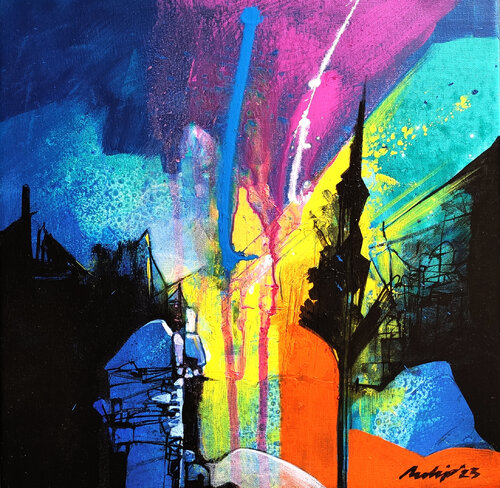 Untitled-32 by Pradip Sengupta, Painting for Sale on Select